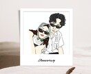 思い出の瞬間をイラストします 世界に一つだけ。イラストに落とし込む思い出の一枚。 イメージ1