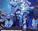 ドラマチックでスタイリッシュなアニメ調イラストます 一枚絵、全身イラスト、バストアップイラスト イメージ5