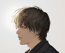 写真よりも柔らかく、落ち着いた似顔絵をお描きします リアルでクールなタッチ｜名刺・アイコン・プレゼントに！ イメージ7