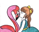 似てる！よりもかわいく！手書きのイラスト描きます 海外でアシスタント経験を活かしてデザイン、制作します！ イメージ3
