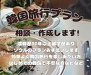 韓国ソウルの旅行プランの相談にのります 旅の目的に合わせたオーダーメイド韓国プランを、作成します！ イメージ1