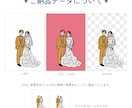 記念日や結婚式アイテムに♪かわいいイラスト描きます 飾れるおしゃれなイラストを！結婚式やギフト・記念日に イメージ3