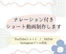 ナレーション付きショート動画制作ます 動画編集とナレーションをまとめて制作します。 イメージ1