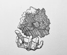 独特で緻密なモノクロ絵画描きます ミリペンという極細ペンなどを利用した，絵画作品です。 イメージ9
