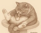あなたの大切な猫ちゃんをイラストにします サンプルのように繊細なタッチでお描きします。商用利用◎ イメージ10