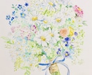 お花や植物の水彩画を制作します ブーケやリースなど、水彩画で制作致します。 イメージ6