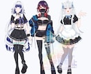 TRPG・Vtuber等◼︎胸上〜全身描きます 修正無制限！個性的なデザインを考えるのが好きです！ イメージ9