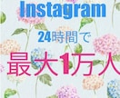 インスタフォロワー拡散宣伝・1000人増やします 24時間で最大1万人のインスタユーザーに宣伝可能。 イメージ1