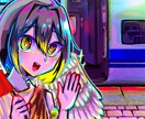 キラキラとしたキャラクターの一枚絵を描きます 色彩鮮やかなキャラクター達をお届けします イメージ2
