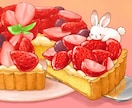 動物と食べ物を組み合わせたイラスト描きます お店のPOPやチラシ、プレゼントにも！ イメージ4