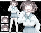 TRPG・実況動画等で使える立ち絵を制作致します キャラデザ無料！ご希望に合わせた立ち絵を制作致します。 イメージ5