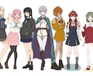 オリジナルキャラクターを作成します カラーラフで雰囲気をカタチに。 イメージ9