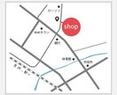シンプルな地図をお好みのデザインで作成いたします ご希望のデザインご相談ください！ イメージ2
