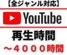 YouTube収益化！再生時間★拡散します 収益化条件まで★＋1000～＋4000時間をご提供いたします イメージ1