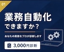 あなたの業務を自動化できるか診断します あなたの業務、ITで自動化できるかプロが診断します イメージ1