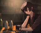 配信用サムネ・一枚絵/世界観ある配信を演出します 修正無制限！歌ってみたなど動画内イラストも承ります！ イメージ2