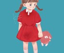レトロでポップなやわらかいタッチのイラスト描きます 絵本のような温かみのあるイラストをお届けします。 イメージ5