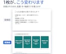 お試し：パワポ1枚を動く資料に整えます 1枚1,000円で、動くスライド・PDF・パワポを体験 イメージ2