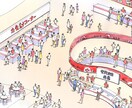 手書きイメージ図を制作いたします AIには表現しきれない空気感、リズムを感じていただきたい。 イメージ4