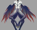 人外男性キャラデザイン・厚塗り立ち絵制作します ダークで幻想的なキャラクターをデザインから制作 イメージ7