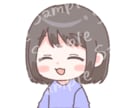差分あり完成品アイコン向けイラスト販売します シンプルなほんわか女の子イラスト イメージ4