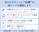seoブログサーバードメイン 30-150本ます 集客・SEO対策｜ホワイトハットSEOで低リスク 効果持続 イメージ5