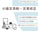 小論文に強い文章添削のプロ｜現役指導者が添削します 現役添削者が“伝わる文章”へ徹底サポート イメージ1