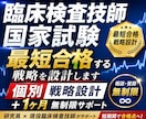 臨床検査技師国家試験｜最短合格する戦略を設計します 個別戦略設計＋1ヶ月無制限サポート イメージ1