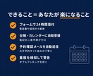 予約受付をフォームとカレンダーで自動化します 施術の手を止めて電話に出る日々を、終わりに。予約は自動受付 イメージ4