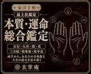 鑑定書＊東洋手相で本質と運命の流れを総合鑑定します 東洋手相の技術を全て注いだ総合鑑定(10,000字以上)。 イメージ1
