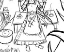 可愛い世界観で悪魔っ娘などのキャラを描きます 普通のキャラクターや天使っ娘、魚っ娘などの擬人などを描きます イメージ5