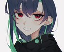 最短1日納品可○アイコンなどのイラスト制作承ります 病みかわいい・綺麗系が得意です♪ イメージ2
