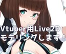 Vtuber向けLive2Dモデリングをします 経験を積む為オプション等込みで承ります イメージ1