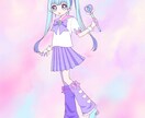 主線太めのポップなイラスト描きます アイコン・表紙・サムネイルなどに使うイラスト制作いたします。 イメージ4