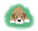 海外風タッチ♡可愛いペットを描きます ポップな雰囲気が好きな方へお届けします イメージ8