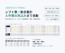 飲食店・小売店のシフト表をExcelで作ります 深夜・残業・休憩と人件費の見込みを自動で計算 イメージ2