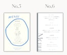 最安値！１枚99円結婚式メニュー表作ります 早い！かわいい！メニュー表お作りします♪ イメージ3