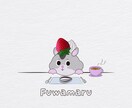 デザートタイムのペットちゃんのイラストを制作します ペットちゃんの頭にトッピングを乗せたデザートタイムのイラスト イメージ7