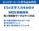 エントリーシート（ES）打ち込み代行します 提出期限が近い場合も、可能な範囲で柔軟に対応いたします。 イメージ1