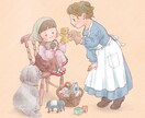 やさしいタッチで絵本挿絵、イラスト制作します 動物から人物まで丁寧に描きます イメージ2