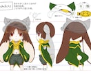 キャラクターのデザイン案を三面図にいたします モデリングや資料に必要なキャラクターの三面図作成 イメージ1