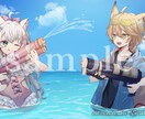 ボカロ・歌ってみたMVサムネイラスト描きます 配信用のサムネイル・MV・PCの壁紙等にお使いください！ イメージ5