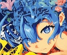 アーティスティックでドライなイラストを作ります クールでアーティスティックなストリートアート風なイラスト イメージ2