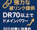 サイトのDRを70以上にします ドメインパワーを大幅に強化します！ イメージ1