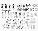 ゆるゆるイラスト描きます ちょっと味のある独特な手描き風タッチが特徴。挿絵や似顔絵に！ イメージ4