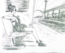 モノクロイラスト描きます 挿し絵調、アイコン風、似顔絵などを描いていきたいと思います。 イメージ6