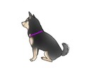 愛犬のかわいいシルエットを線画イラストにします ◎無課金で愛犬の色もお付けできます イメージ1