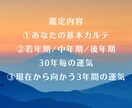 あなたの持つ「天運」を鑑定いたします 生まれた時に決められた宿命を読み解き、その意味を知る。 イメージ2