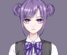 バストアップの正面向きアイコン描きます 二次創作夢主アイコンやオリキャライメージ画などに‪‪ イメージ1