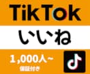 TikTokの動画にいいねを1000人増加させます 保証制度ありで安心！TikTokのいいねはお任せください！ イメージ1